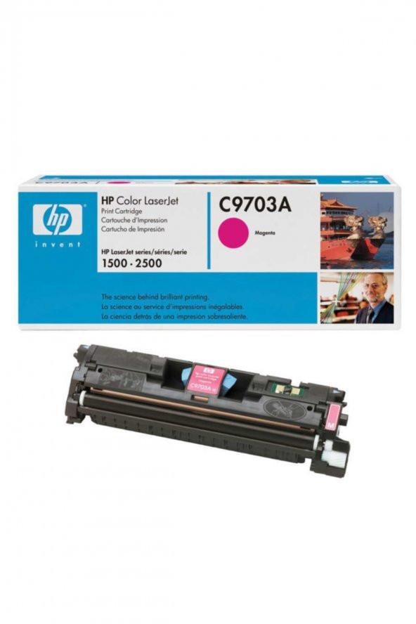 HP C9703A (121A) KIRMIZI ORJİNAL TONER - HP 1500-2500 YAZICI TONERİ (B) ürün görseli 1