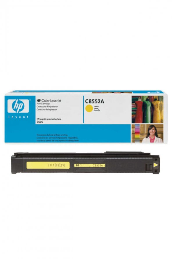 HP C8552A (822A) SARI ORJİNAL TONER - Laserjet 9500 Serisi (B)