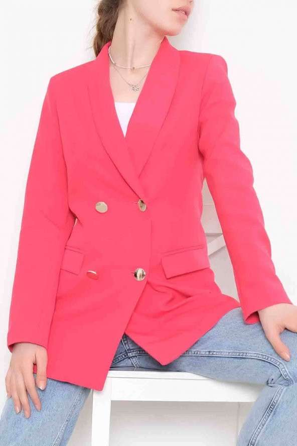 Blazer Ceket Fuşya - 4251.1174. - 2