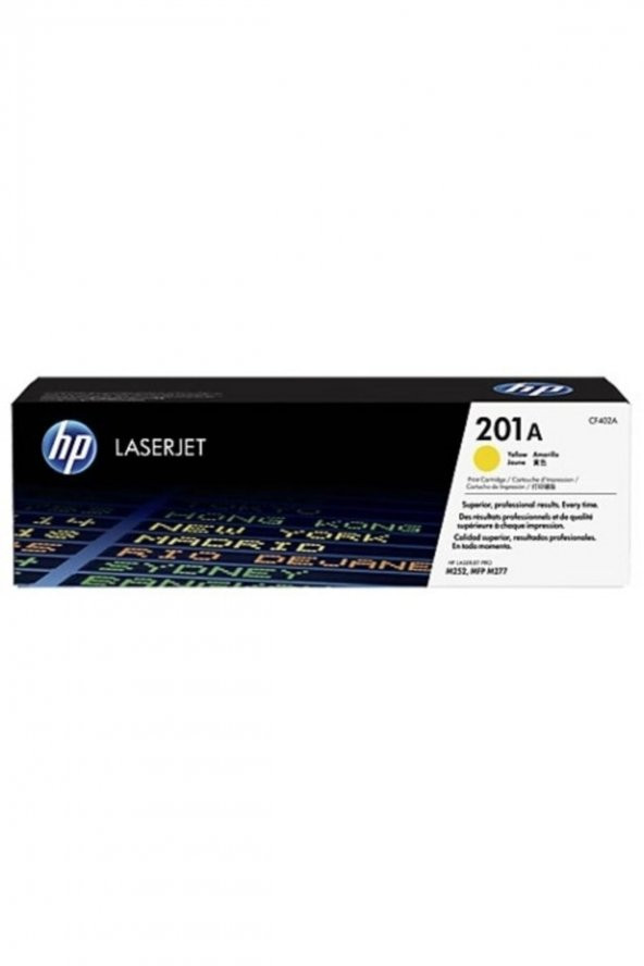 HP CF402A (201A) SARI ORJİNAL TONER Laserjet Pro M252 / M277
