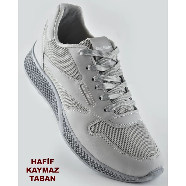 0140 Ortopedik Hafif Taban Erkek Spor Ayakkabı Yazlık Hafif Taban Eva Skyblue - Resim 5