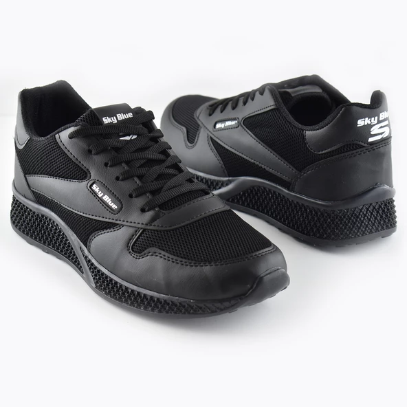 0140 Ortopedik Hafif Taban Erkek Spor Ayakkabı Yazlık Hafif Taban Eva Skyblue - Resim 2