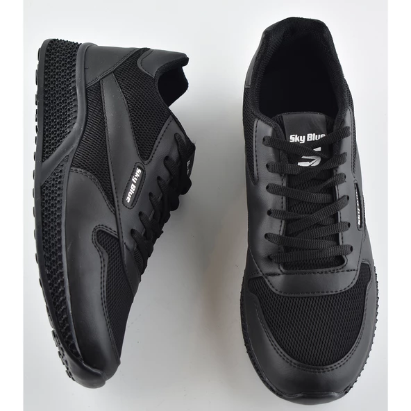 0140 Ortopedik Hafif Taban Erkek Spor Ayakkabı Yazlık Hafif Taban Eva Skyblue - Resim 3