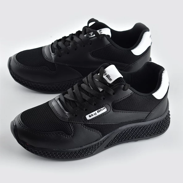 0140 Ortopedik Hafif Taban Erkek Spor Ayakkabı Yazlık Hafif Taban Eva Skyblue - Resim 12