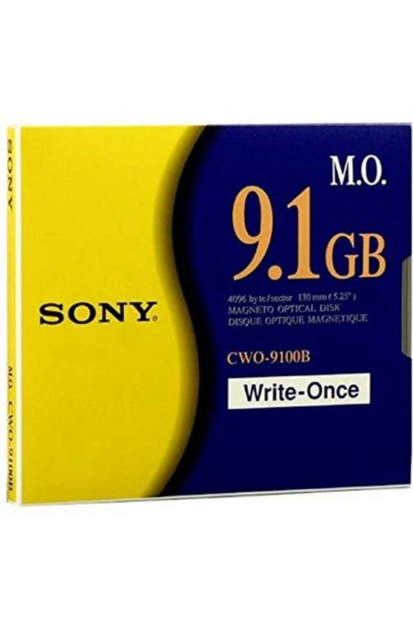 Sony CWO-9100B 4096 B/S Worm Manyetik Optik Disk 9.1 GB - 1