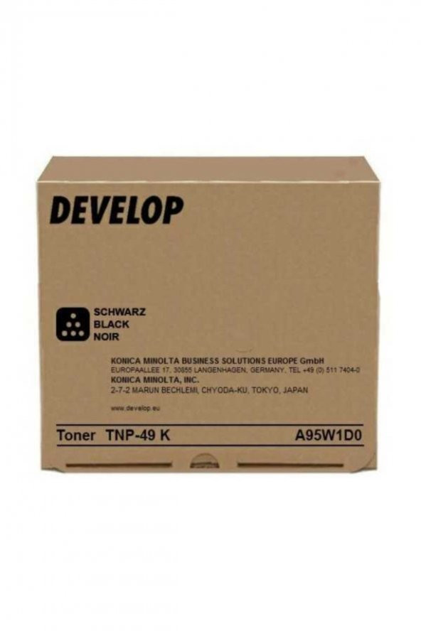 Develop TNP49K Siyah Orjinal Toner Ineo +3851, +3851FS, +3351 (A95W1D0)