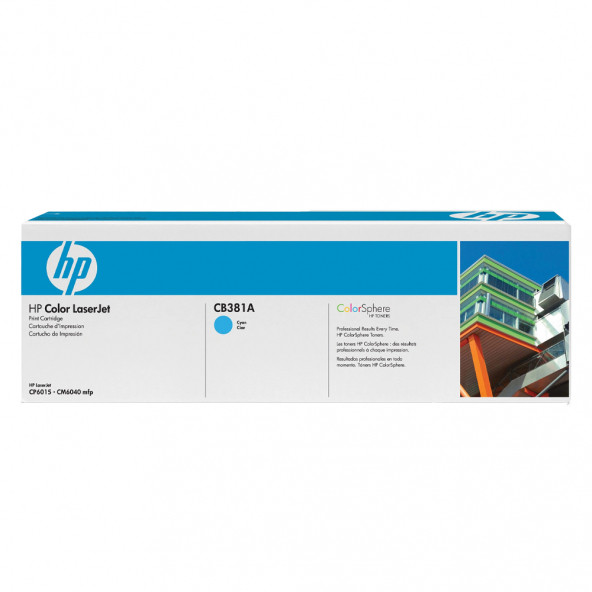 HP CB381A (824A) MAVİ ORJİNAL TONER CP6015-CM6030-CM6040 (B)