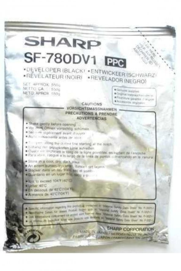 SHARP (SF-780DV1) SF-7800 / 7830 / 7850 / 7855 / 780 ORJİNAL DEVELOPER