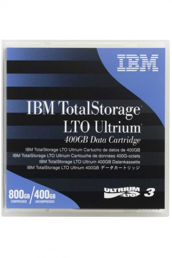 IBM 24R1922 LTO-3 Ultrium 3 400 GB / 800 GB Data Kartuşu 680m, 12.65mm