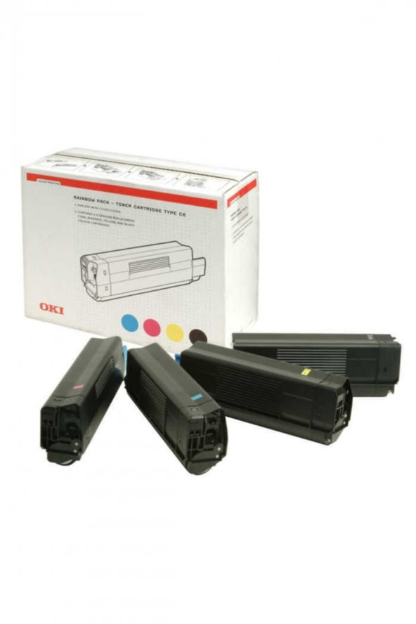OKI 42403002 TYPE C6 4 RENKLİ ORJİNAL TONER ürün görseli