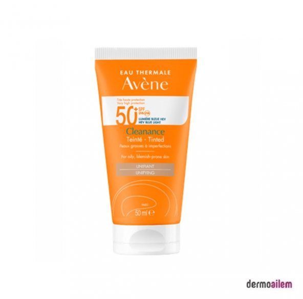 Avene Cleanance Spf 50+ Faktör Yağlı Ciltler için Renkli Güneş Koruyucu 50 ml