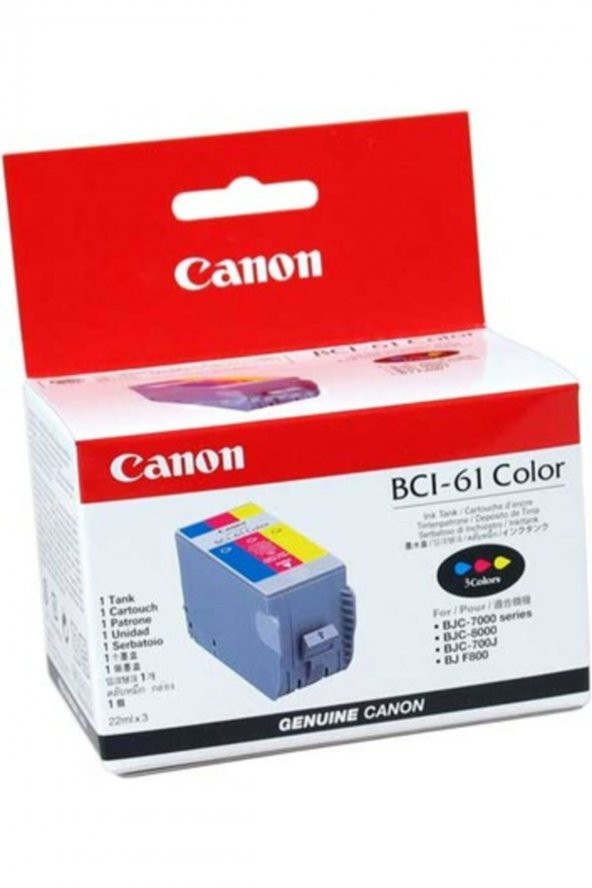 CANON BC-61 RENKLİ ORJİNAL KARTUŞ BJC-7000 / BJC-8000
