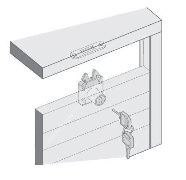 Sürgülü Çekmece Kapak Kilidi - 2