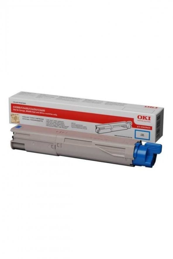 OKI C3300 / C3400 / C3450 MAVİ ORJİNAL TONER (43459407) - 1