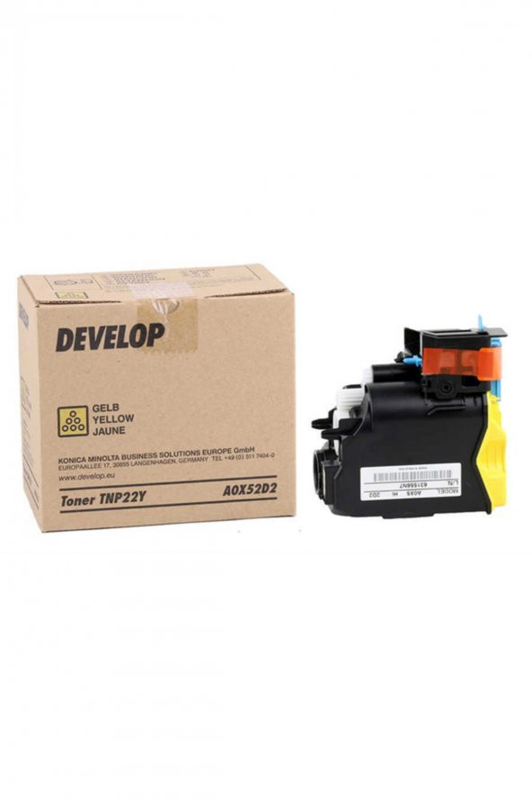 DEVELOP TNP22Y Ineo 35 SARI ORJİNAL TONER A0X52D2