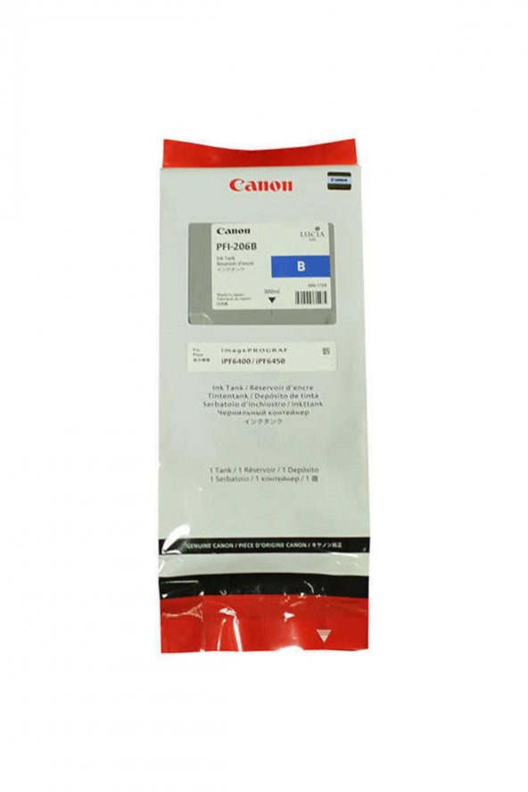 CANON PFI-206B BLUE ORJİNAL KARTUŞ- iPF6400 / iPF6450