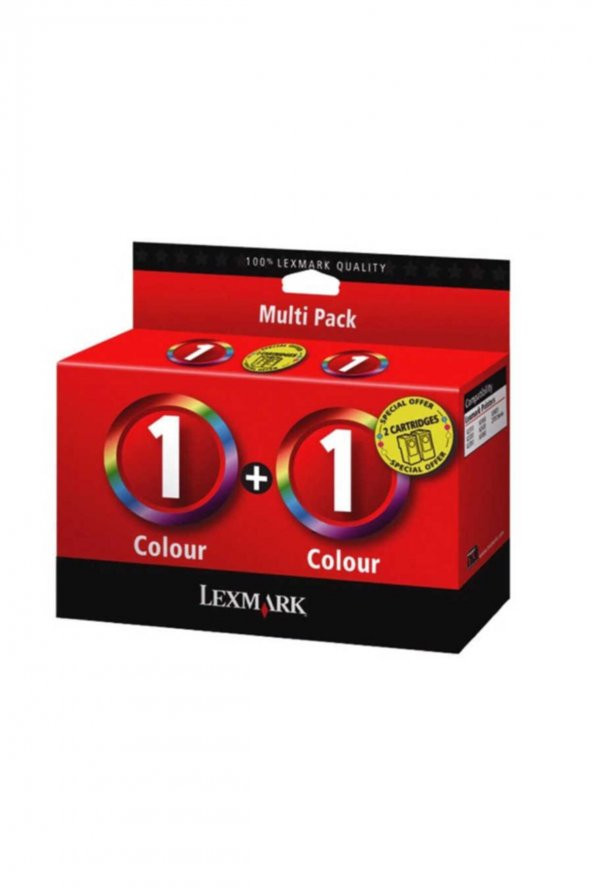 LEXMARK 1 RENKLİ KARTUŞ 2li PAKET (80D2955) X2300 / X2310 / 2330 / 2350
