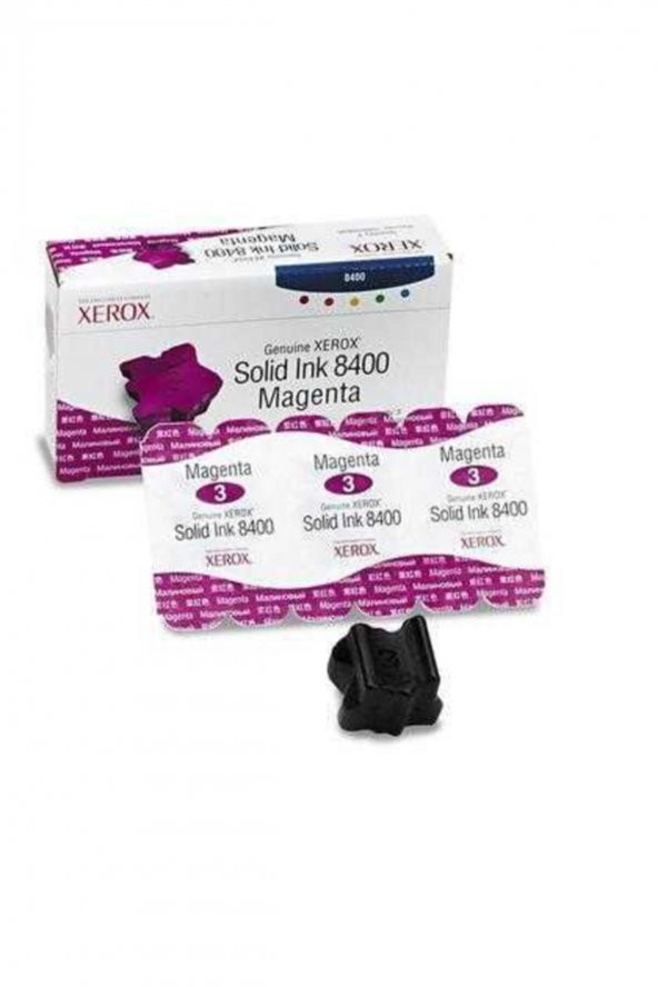 XEROX 8400 108R00606 KIRMIZI 3lü KATI MÜREKKEP TONER