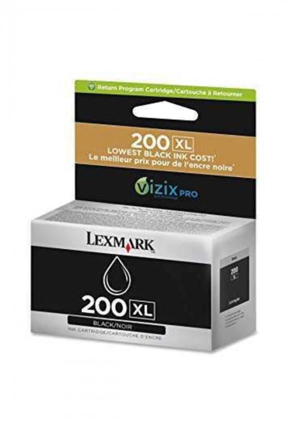LEXMARK 200XL 14L0174 YÜKSEK KAPASİTE SİYAH KARTUŞ ürün görseli