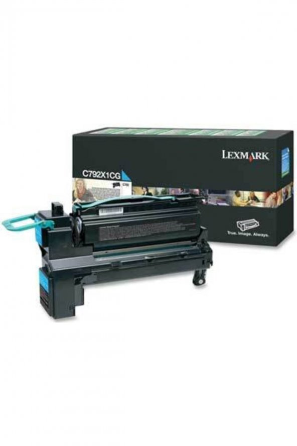 LEXMARK C792X1CG MAVİ ORJİNAL TONER Yüksek Kapasite ürün görseli
