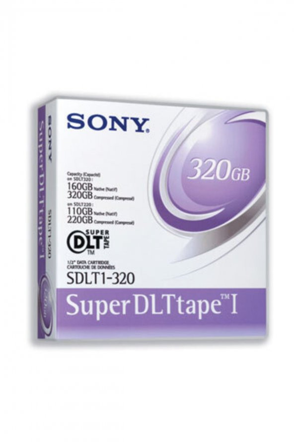 SONY SDLT1-320 Super DLT-1 160Gb/320Gb 559m, 12.65mm DATA KARTUŞU