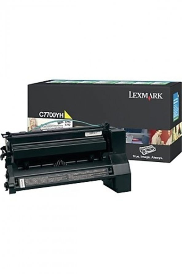 LEXMARK C7700YH SARI ORJİNAL TONER-C770/C772 Yüksek Kapasite