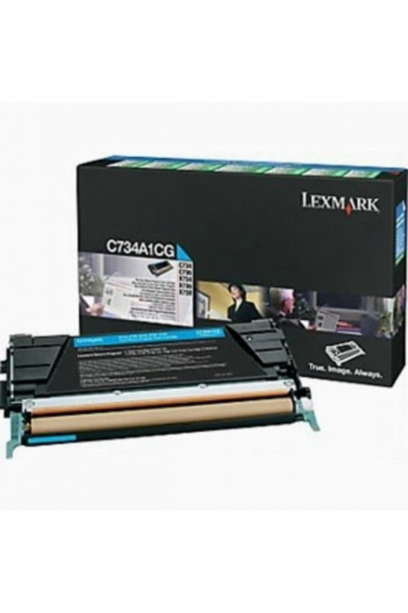 LEXMARK C734A1CG MAVİ ORJİNAL TONER - C734 / C736 / X734 / X736 / X738