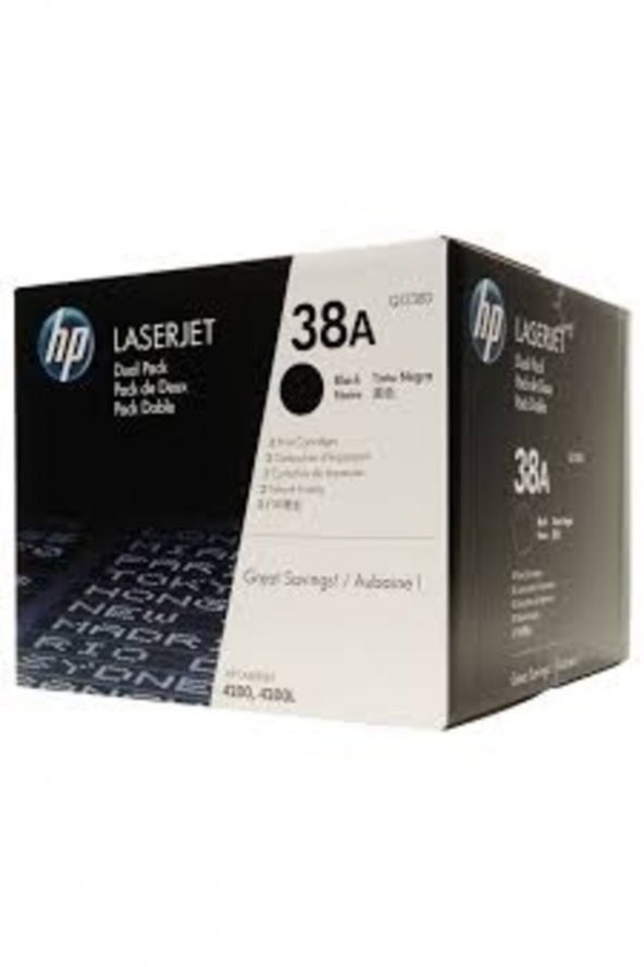 HP Q1338D (38A) İkili Paket Orjinal Toner - Laserjet 4200 ürün görseli