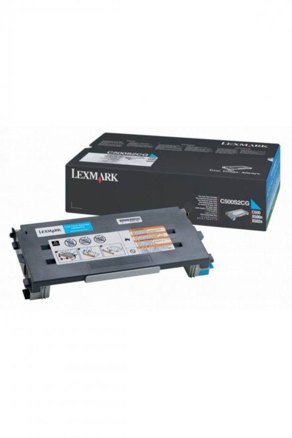 LEXMARK C500H2CG MAVİ TONER - Lexmark C500N TONERİ
