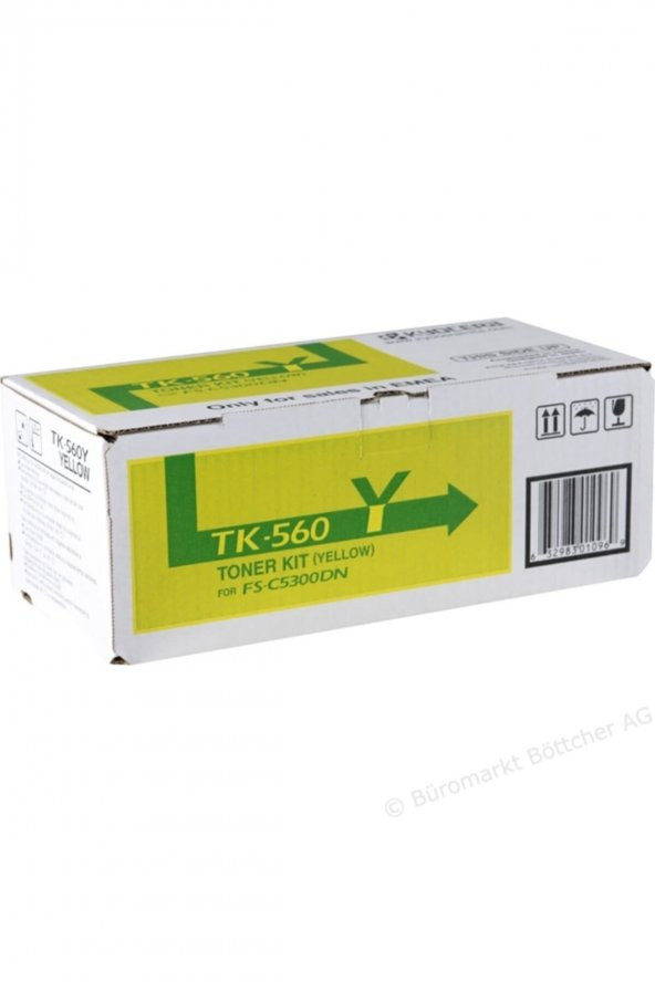 KYOCERA TK-560Y SARI ORJİNAL TONER- FS-C5300 / FS-C5350 / P6030