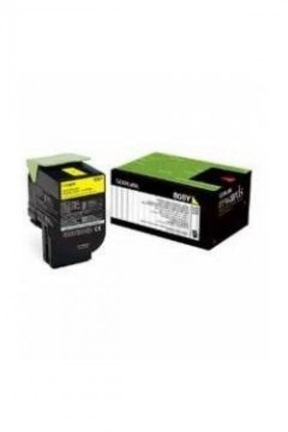 LEXMARK 80C8XY0 (808XY) SARI ORJİNAL TONER - CX510 TONER