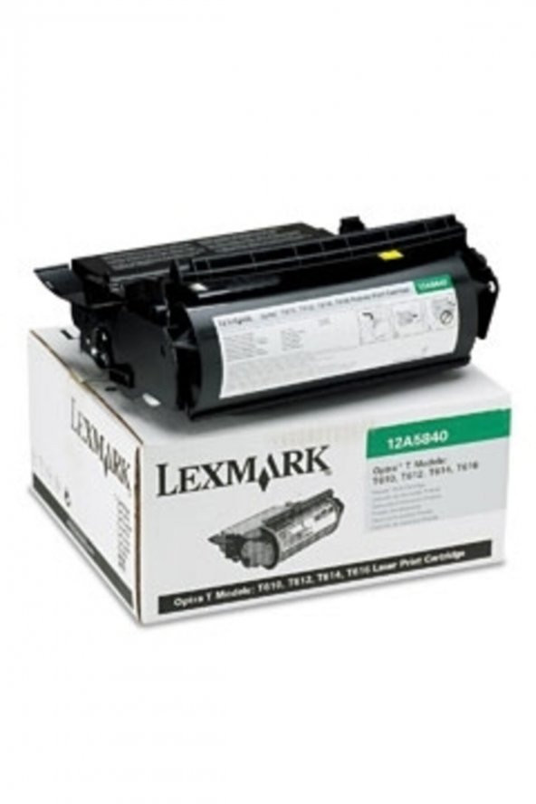 LEXMARK 12A5840 T610 / T612 / T614 / T616 ORJİNAL SİYAH TONER