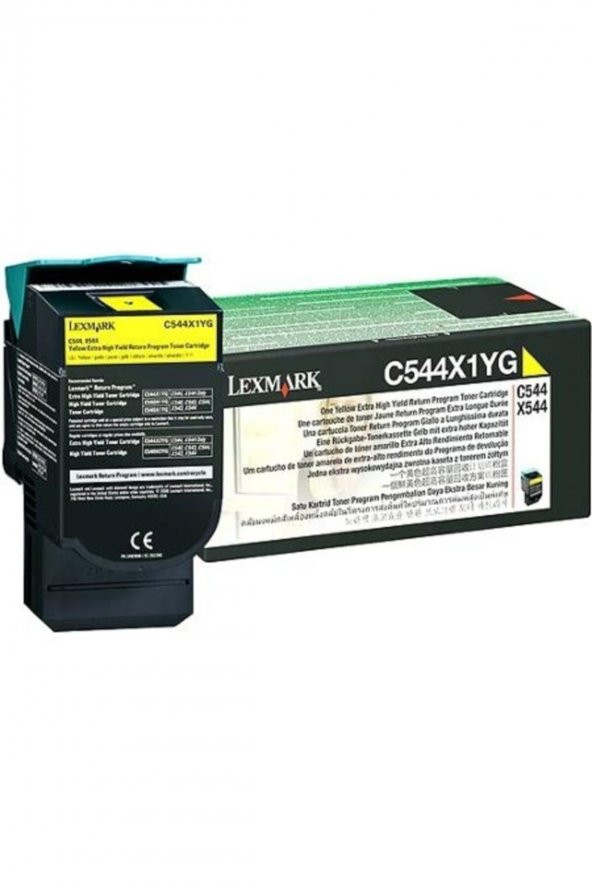 Lexmark C544X1YG Sarı Orjinal Toner C540/C544/X544/X546