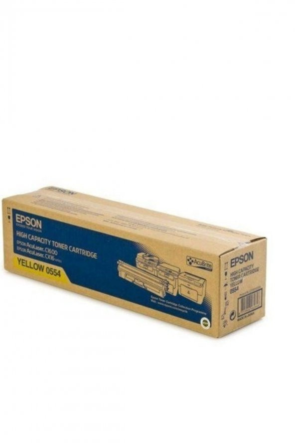 EPSON CX16 / C1600 S050554 SARI ORJİNAL TONER Yüksek Kapasite 2.7K