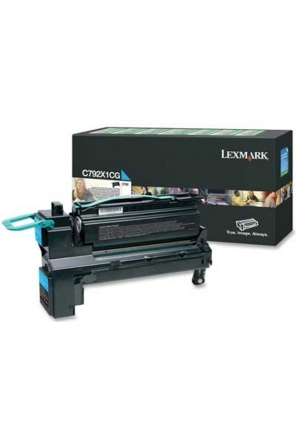 LEXMARK C792X6CG (C792X1CG) MAVİ ORJİNAL TONER Yüksek Kapasite - 1