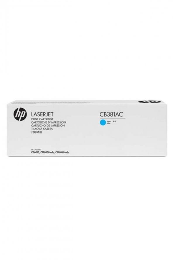 HP CB381AC (824A) CP6015-CM6030-CM6040 MAVİ ORJİNAL TONER ürün görseli