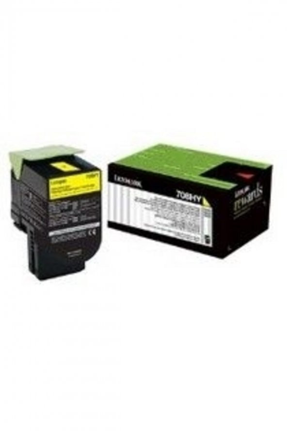 LEXMARK 70C8HY0 708HY SARI ORJİNAL TONER CS310/CS410/CS510 ürün görseli