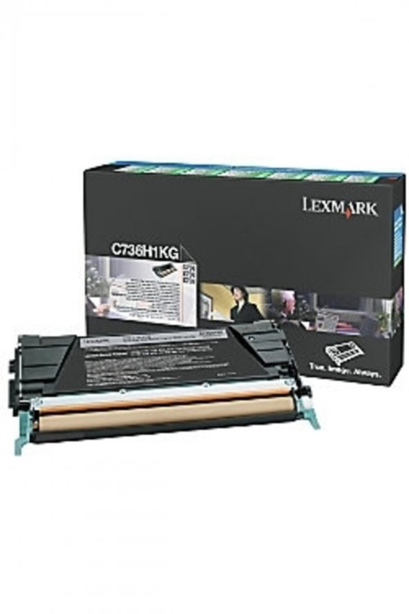 LEXMARK C736 C736H1KG SİYAH ORJİNAL TONER-C736 / X736 / X738