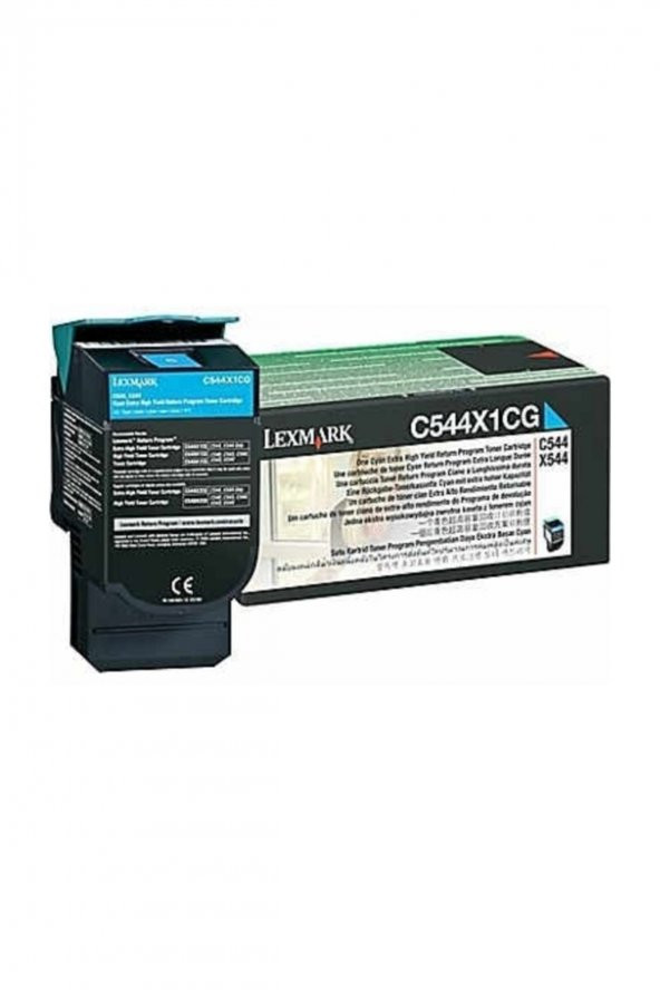 Lexmark C544X1CG Mavi Orjinal Toner C540/C544/X544/X546