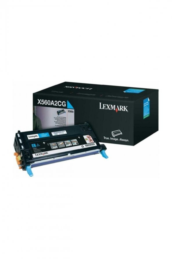 LEXMARK X560 X560A2CG MAVİ ORJİNAL TONER 4.000 Sayfa ürün görseli