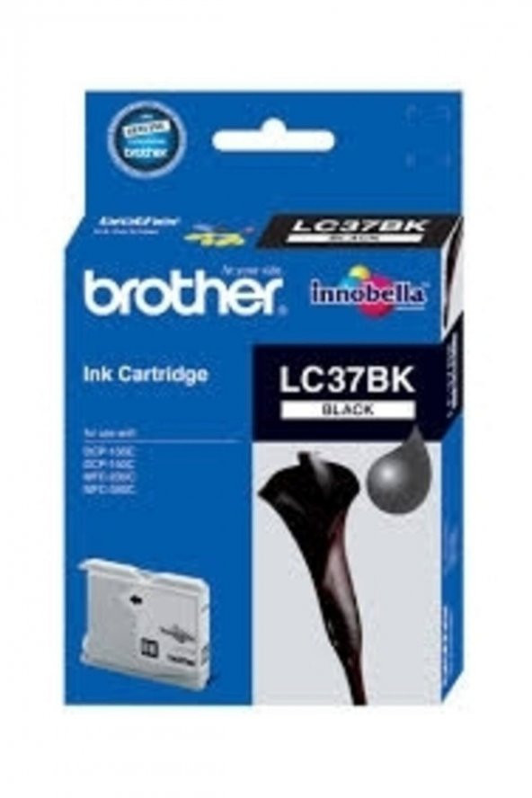 BROTHER LC37BK (LC-37BK) SİYAH ORJİNAL KARTUŞ DCP-110C/120C/310C/dcp-135c/DCP-150C/MFC-235C/MFC-260C