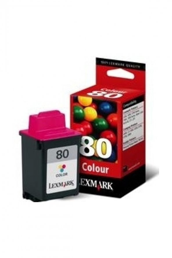 LEXMARK 80 12A1980 RENKLİ ORJİNAL KARTUŞ