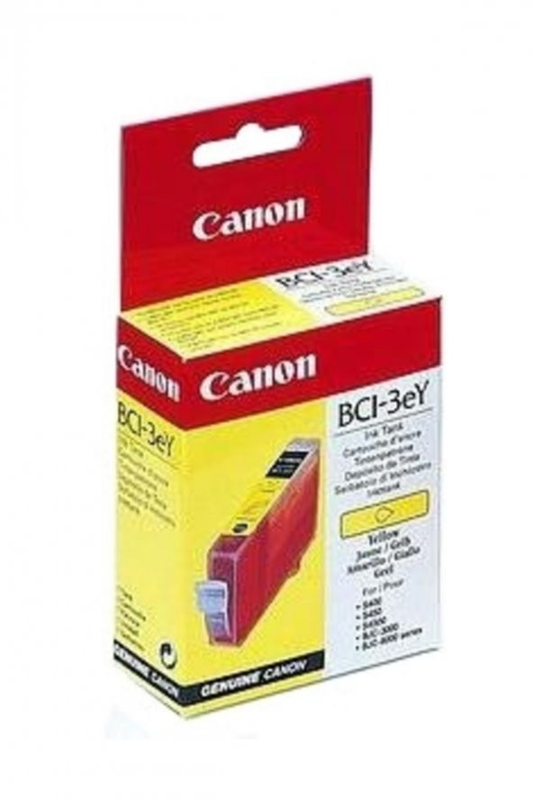CANON BCI-3eY SARI RENKLİ ORJİNAL MÜREKKEP KARTUŞ ürün görseli