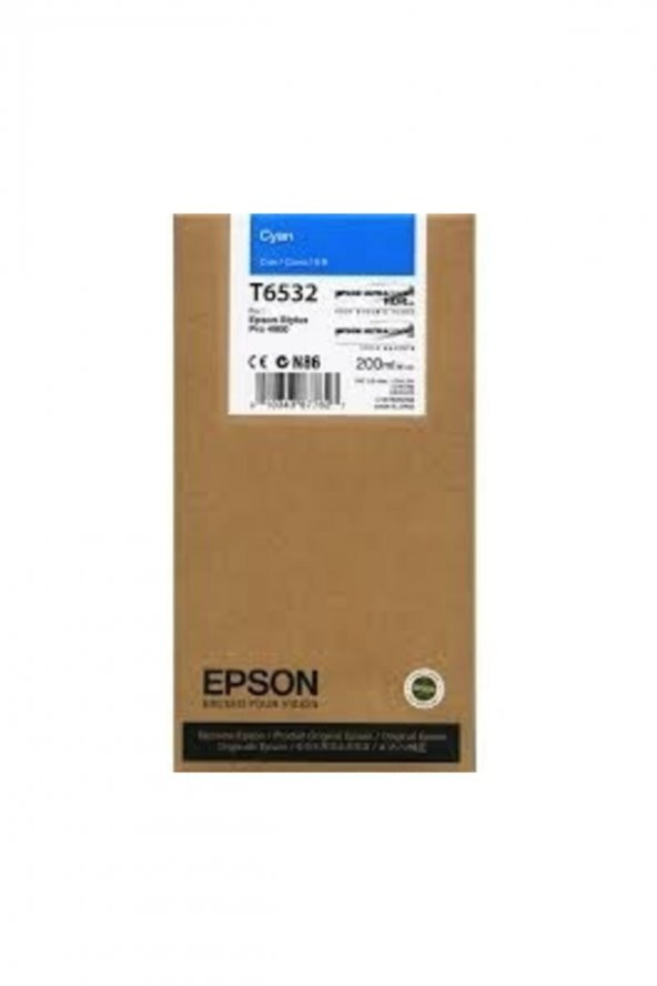 EPSON T6532 (C13T653200) MAVİ ORJİNAL KARTUŞ - PRO 4900 ürün görseli