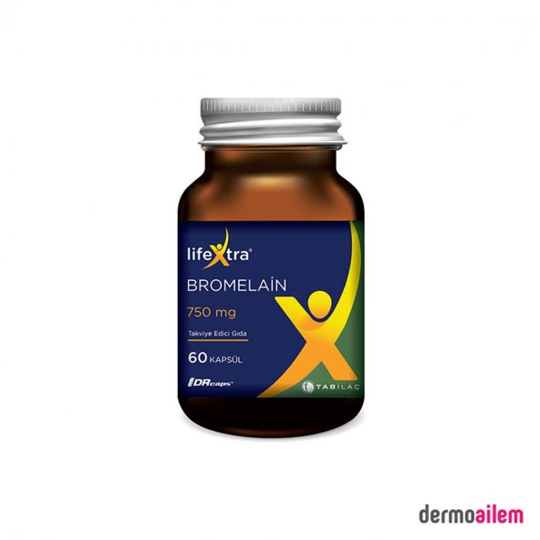 Lifextra Bromelain 750 mg 60 Kapsül