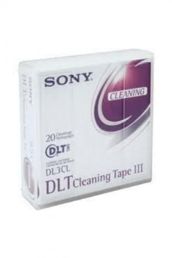SONY DL3CL, DLT3 ve DLT4 SÜRÜCÜ TEMİZLEME KARTUŞU