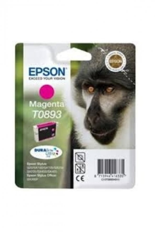 EPSON T0893 C13T08934020 KIRMIZI ORJİNAL KARTUŞ - SX115/SX215/SX415