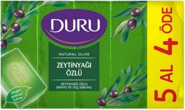 Duru Duş Sabun Zeytin Yağı Özü 5x150 Gr