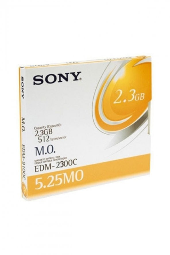 SONY EDM-2300B 5.25 2.3 GB KAPASİTELİ MANYETİK OPTİK DİSK