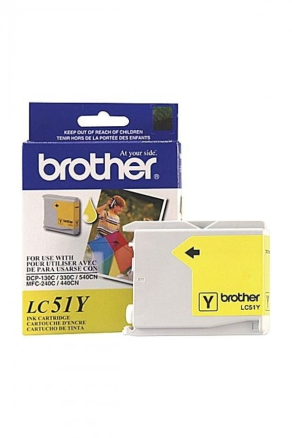 BROTHER LC51Y SARI ORJİNAL KARTUŞ DCP-130C / DCP-330C / MFC-440CN
